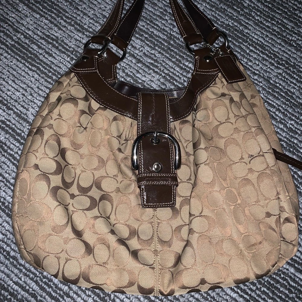 Coach Signature Print Bag